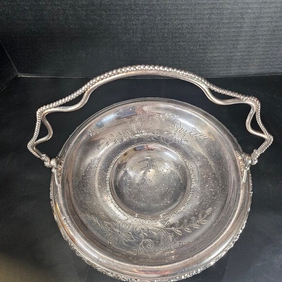 Rare Antique St Louis Silver Co Quadruple Silverplate Brides Basket - Picture 12 of 12
